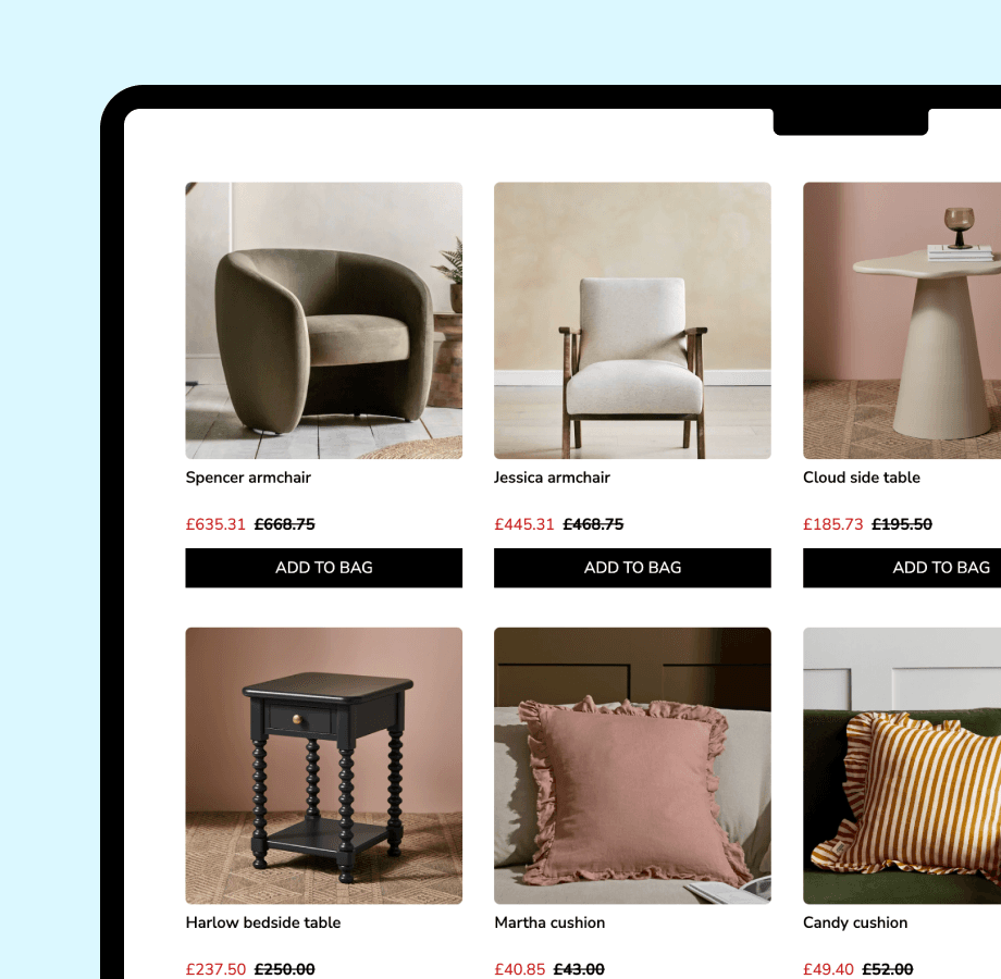 Share a single product or full catalogue