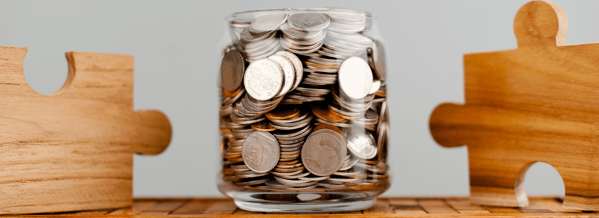 Coins in a jar